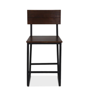 Picture of MOZAMBIQUE WOOD AND IRON COUNTER CHAIR IN WALNUT