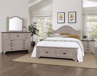 Picture of DOVER GREY/FOLKSTONE QUEEN STORAGE BED