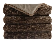 Picture of CALLARD FUR THROW IN ESPRESSO