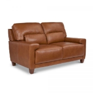 Picture of DRAPER LOVESEAT IN TOP GRAIN LEATHER