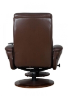 Picture of WILLIAM SWIVEL RECLINER WITH STORAGE OTTOMAN IN TOP GRAIN LEATHER