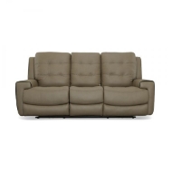 Picture of WICKLOW LEATHER POWER RECLINING SOFA WITH POWER HEADREST