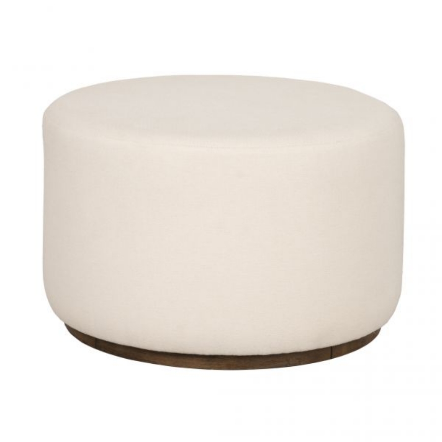 Picture of LYRA OTTOMAN IN IVORY