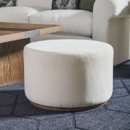 Picture of LYRA OTTOMAN IN IVORY