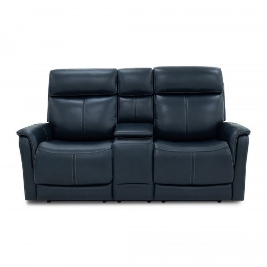 Picture of VIEW LEATHER POWER RECLINING LOVESEAT WITH CONSOLE, POWER HEADRESTS & LUMBAR