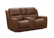 Picture of PIERCE LEATHER POWER RECLINING LOVESEAT WITH POWER HEADRESTS, LUMBAR AND CONSOLE