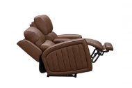 Picture of PIERCE LEATHER POWER RECLINING LOVESEAT WITH POWER HEADRESTS, LUMBAR AND CONSOLE